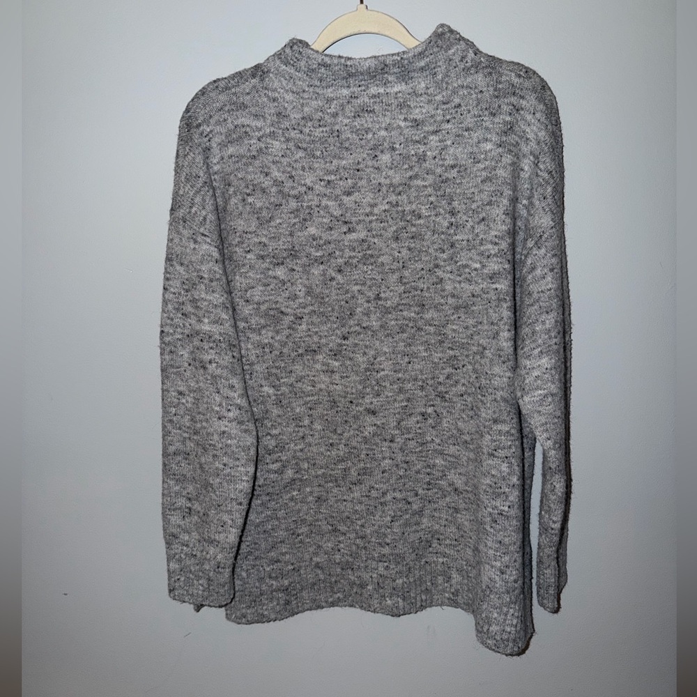 Well Worn Gray Marled Knit Sweater Women’s Large Soft Cozy Pullover